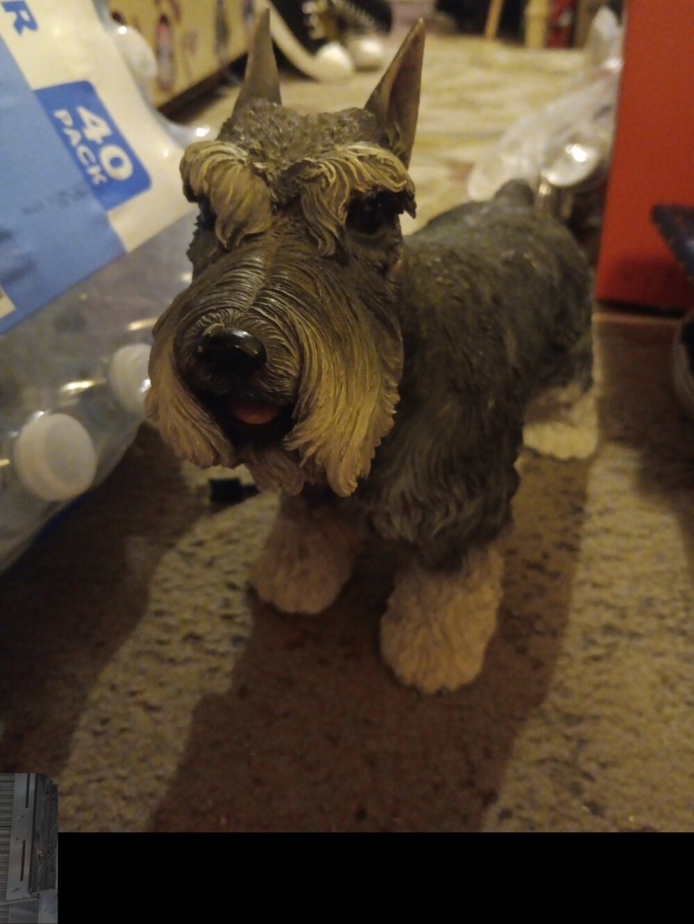 Miniature schnauzer resin Danbury mint figure